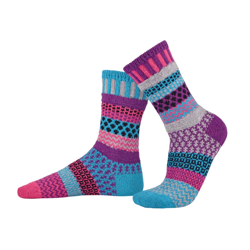 Solmate  Adult Crew Socks - Perwinkle