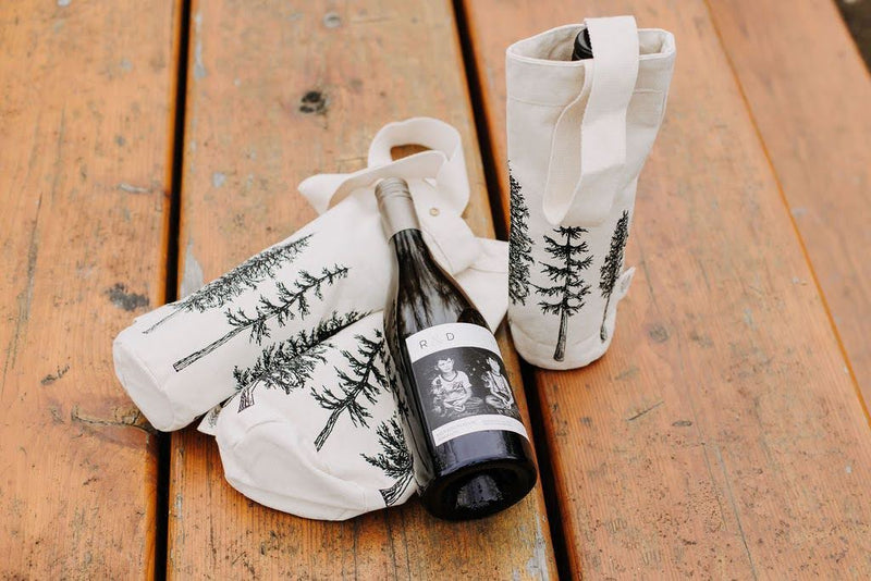 Your Green Kitchen - Reusable Wine Tote Bag Trees