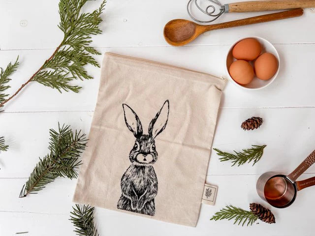 Your Green Kitchen - Medium Zippered Gift Bag Rabbit