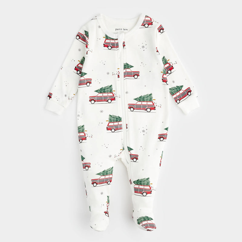 Petit Lem Festive Cars Holiday Sleeper FINAL SALE