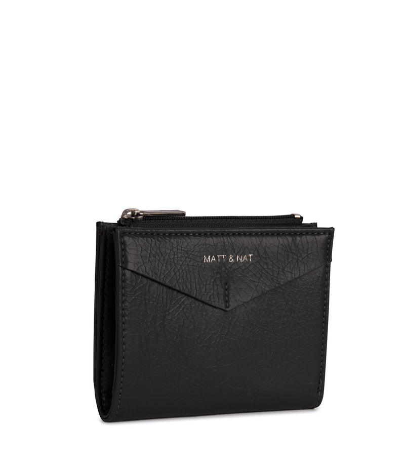 Matt & Nat Wallet - Theme Vegan Wallet  - Small Rome Bifold Wallet Black