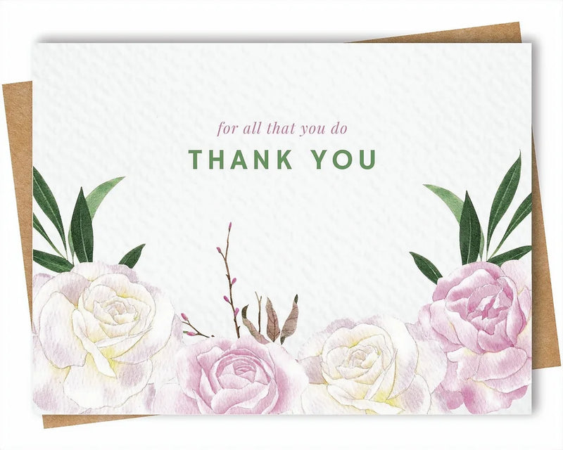 Paper Kuts  - Greeting Cards with Kraft Envelopes - Thank you