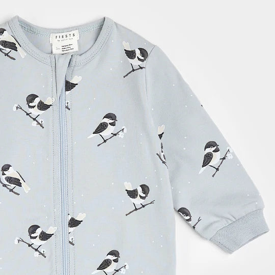 Petit Lem Chickadee Print Sleeper FINAL SALE