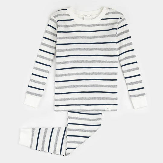 Petit Lem Dune Striped Infant PJ Set