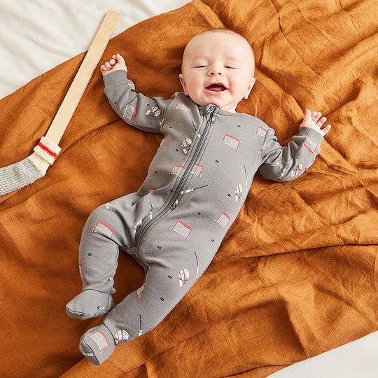 Petit Lem Hockey Gear Print Sleeper