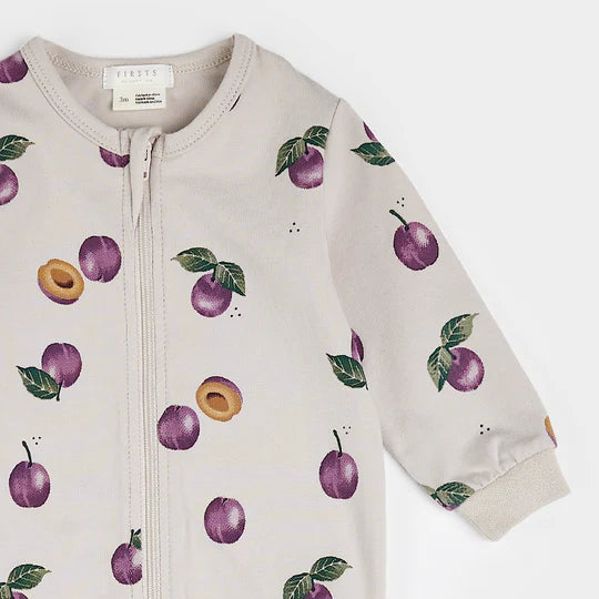 Petit Lem Plum Print Sleeper