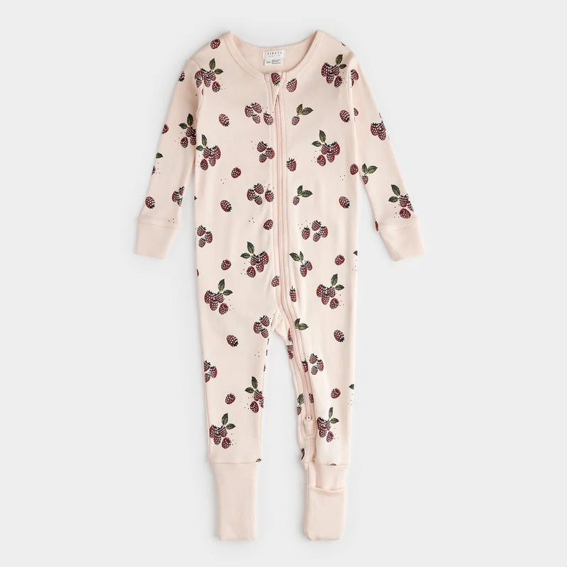 Petit Lem Raspberry Print on Cherry Blossom Convertible Sleeper - FINAL SALE