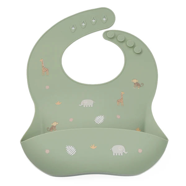 Noüka  Pattern Silicone Bib