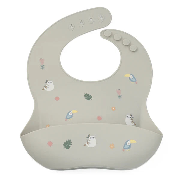 Noüka  Pattern Silicone Bib