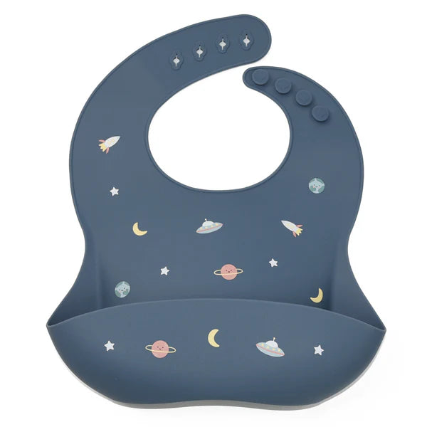 Noüka  Pattern Silicone Bib