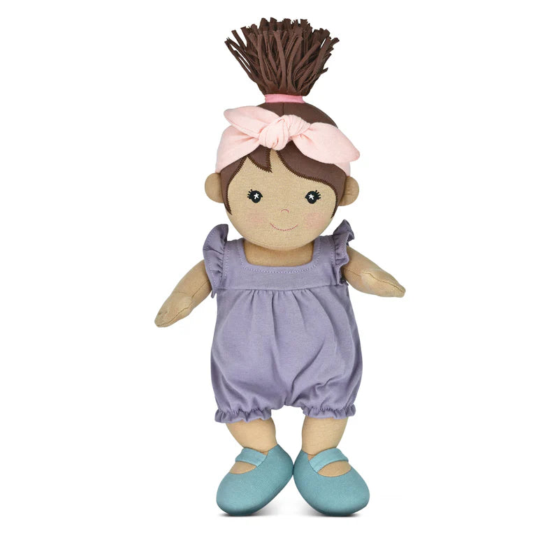 Apple Park Organic Cotton Doll - Paloma in Lavender