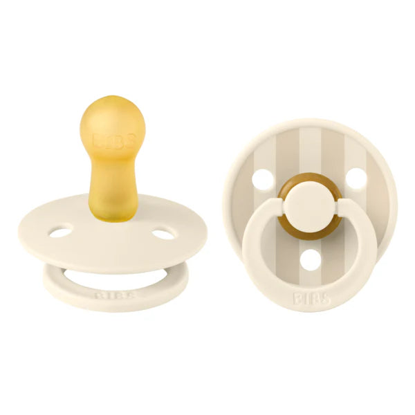 Bibs Pacifier - 2 Pack Studio Collection Ivory /Vanilla