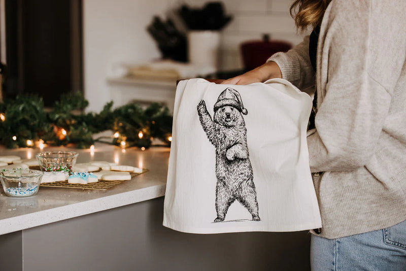 Your Green Kitchen -  Tea Towel Holiday Bear