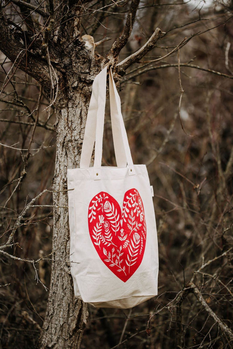 Your Green Kitchen - Red Heart Tote Bag