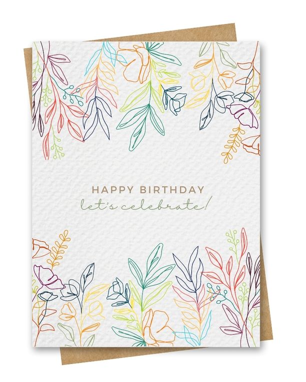 Paper Kuts  - Greeting Cards with Kraft Envelopes - Birthday