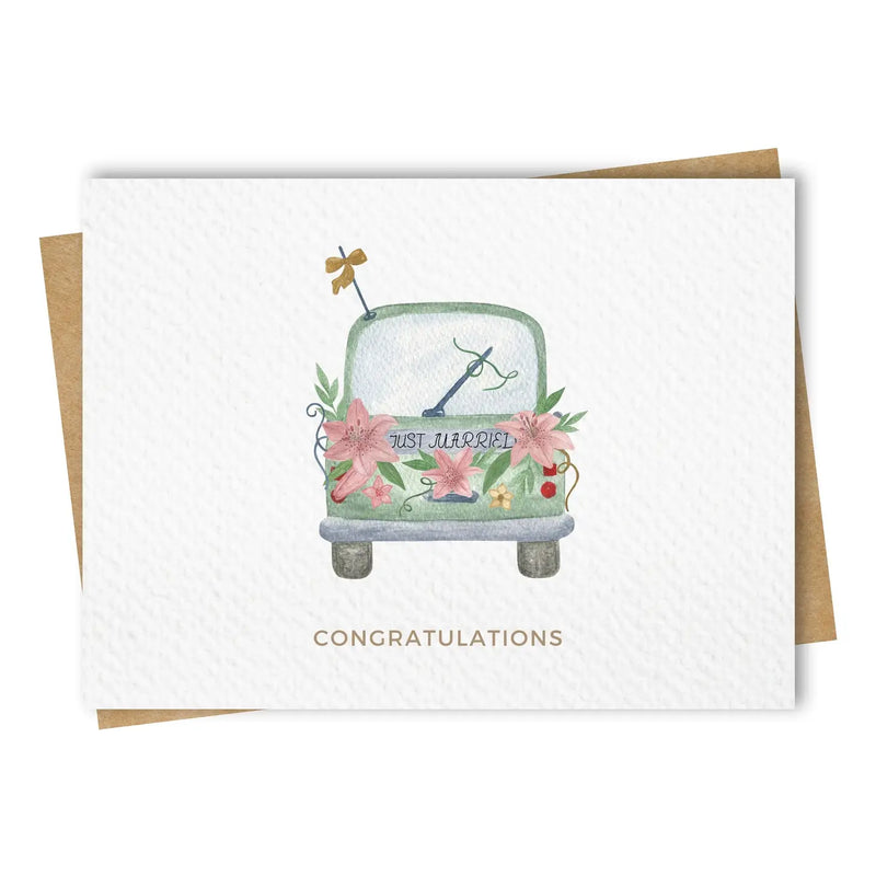 Paper Kuts  - Greeting Card with Kraft Envelope - Wedding