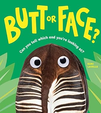 Butt Or Face Book - Hardcover Guessing Game Book For Kids