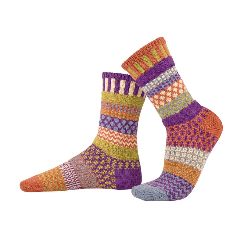 Solmate  Adult Crew Socks - Hazel