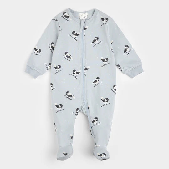 Petit Lem Chickadee Print Sleeper FINAL SALE