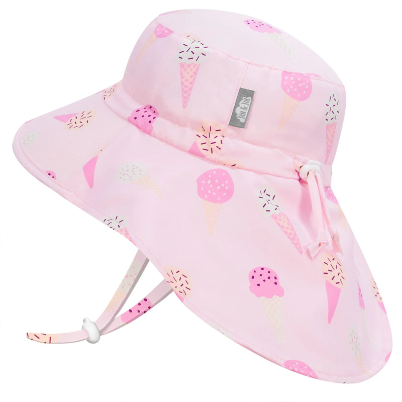 Jan & Jul - Aqua Dry Adventure Hat - Pink Ice Cream