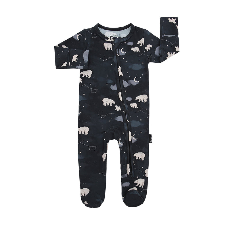 Belan J - Footed Zipper Sleeper Polar Bears - FINAL SALE