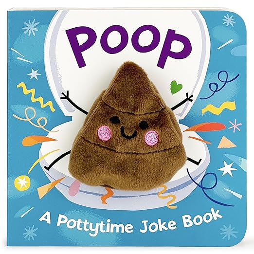 Poop! Funny Finger Puppet Board Book Encouraging Potty Training