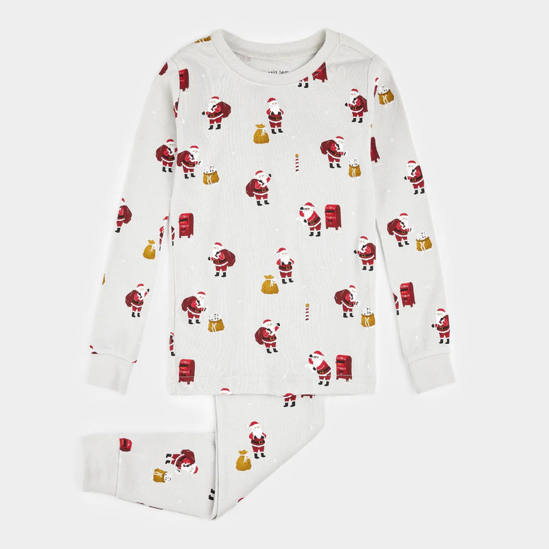 Petit Lem Must Be Santa Holiday PJ Set FINAL SALE