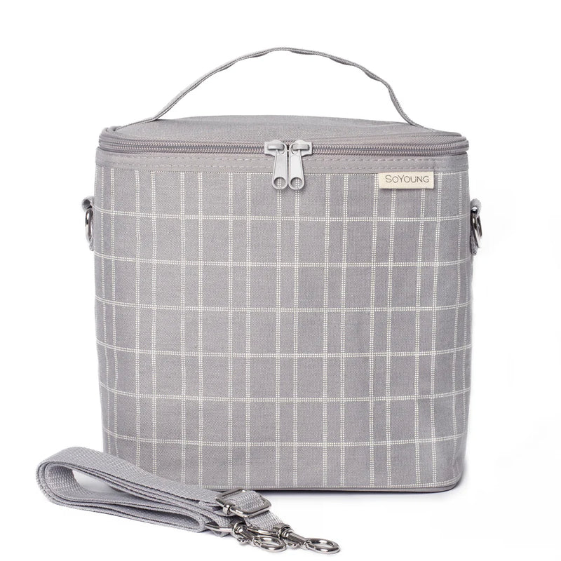 SoYoung Lunch Poche - Light Grey Grid