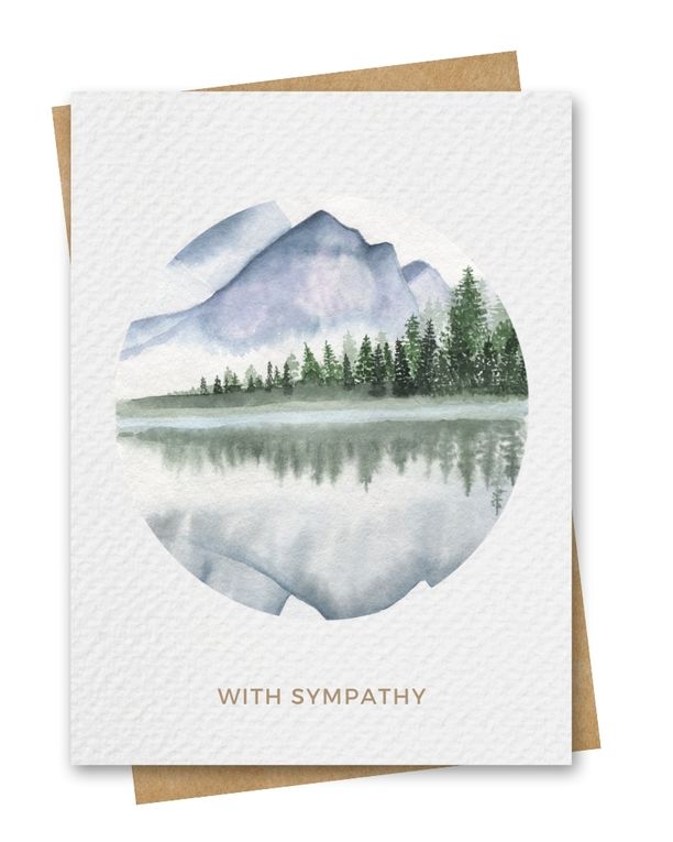 Paper Kuts  - Greeting Card with Kraft Envelope - Sympathy