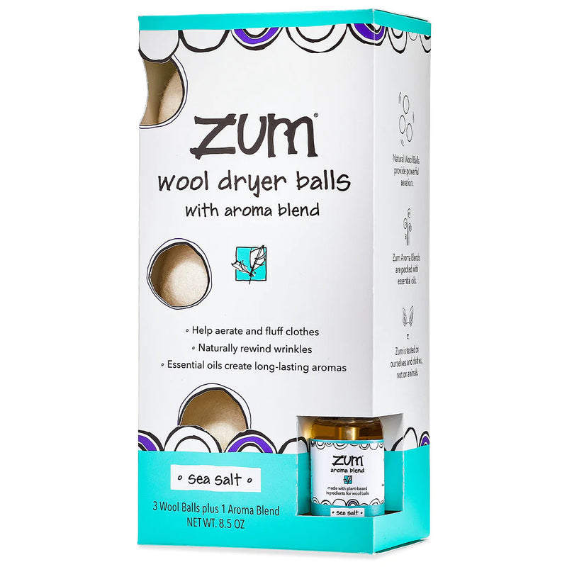 ZUM Wool Dryer Ball Kit Sea Salt